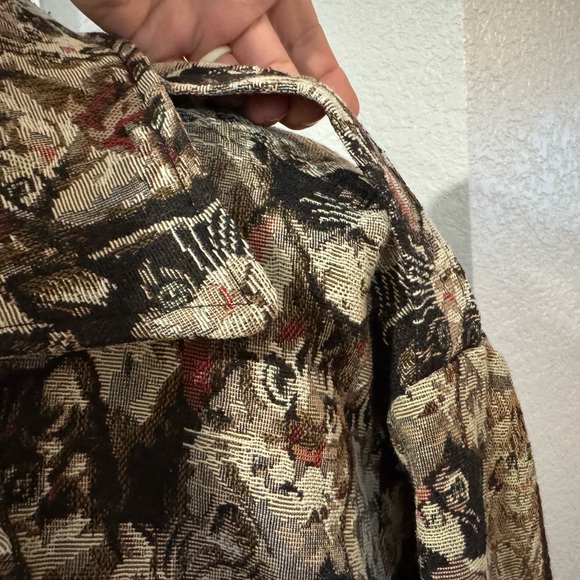 Cat Lady Women's jacquard Moto Jacket - Picture 4 of 7